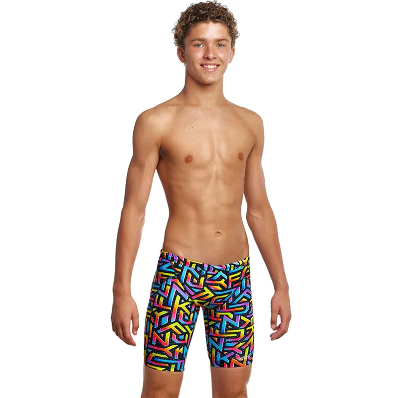 Funky Trunks Boy's Training Swim Jammers Brand Galaxy-3